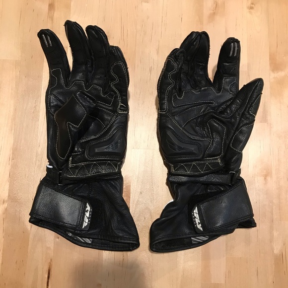 Fly Racing FL-2 black Motorcycle Gloves Small - Picture 3 of 6